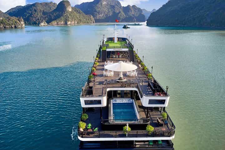 Rita Luxury Cruise with Pool – 2D1N Halong & Lan Ha Bay Tour