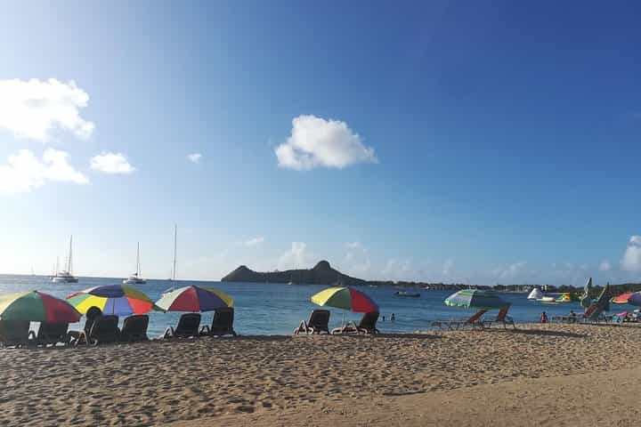 Saint Lucia Beach Round trip Transfer Cruise ship Passengers Complimentary Drink