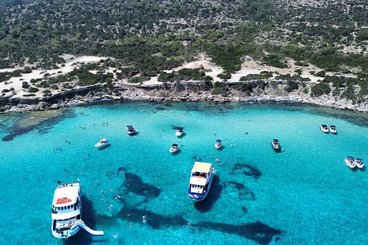 Paphos Akamas Blue Lagoon Bus and Boat Transfer with Slide