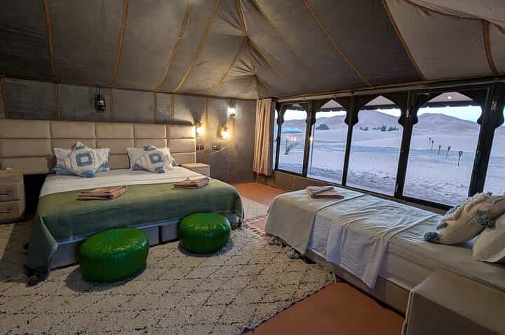 Superior Luxury Camp in Merzouga Desert, Camel, Jeep, With AC