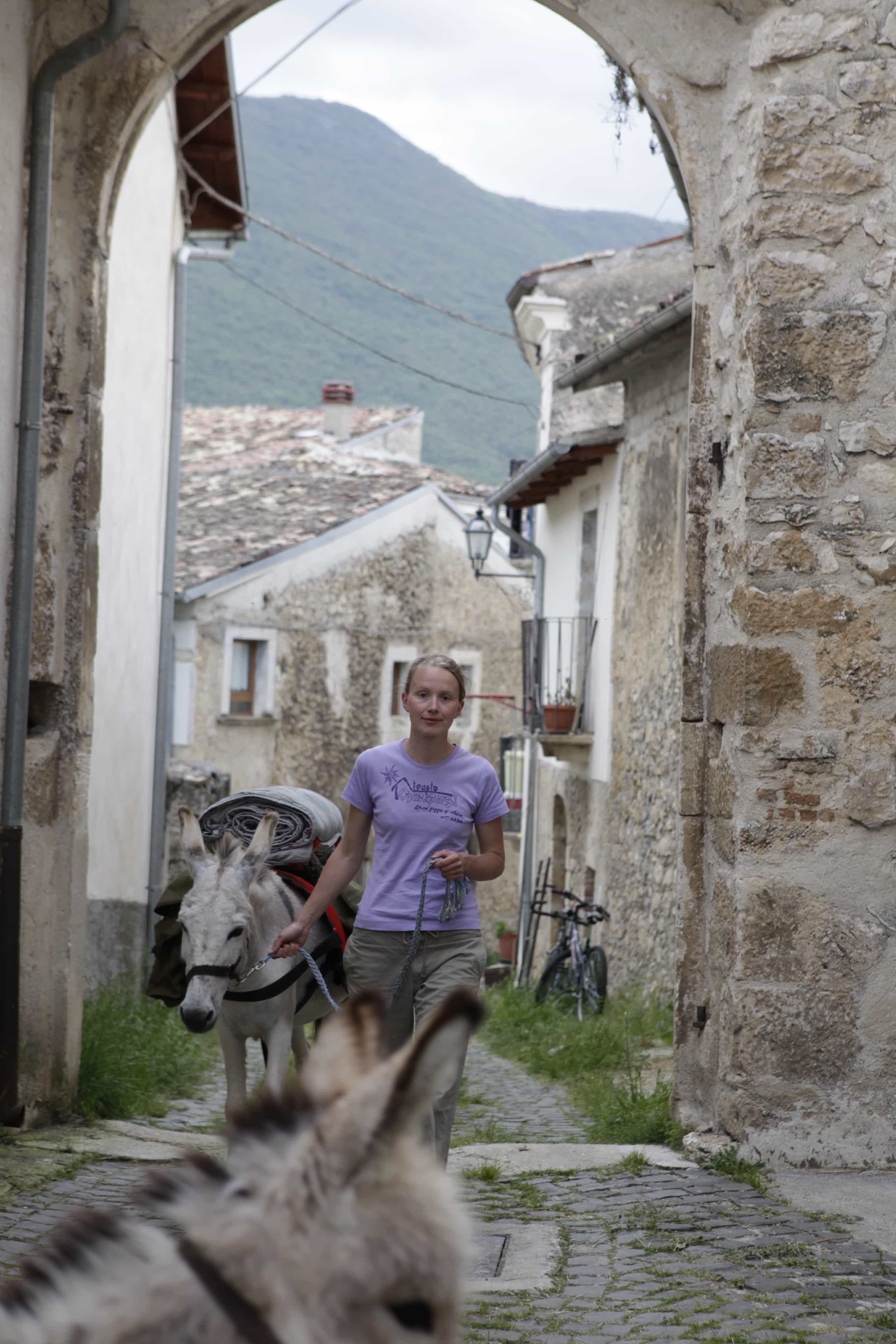 Donkey Trek & Medieval Tower Aperitivo: A Slow Adventure in Goriano Valli
