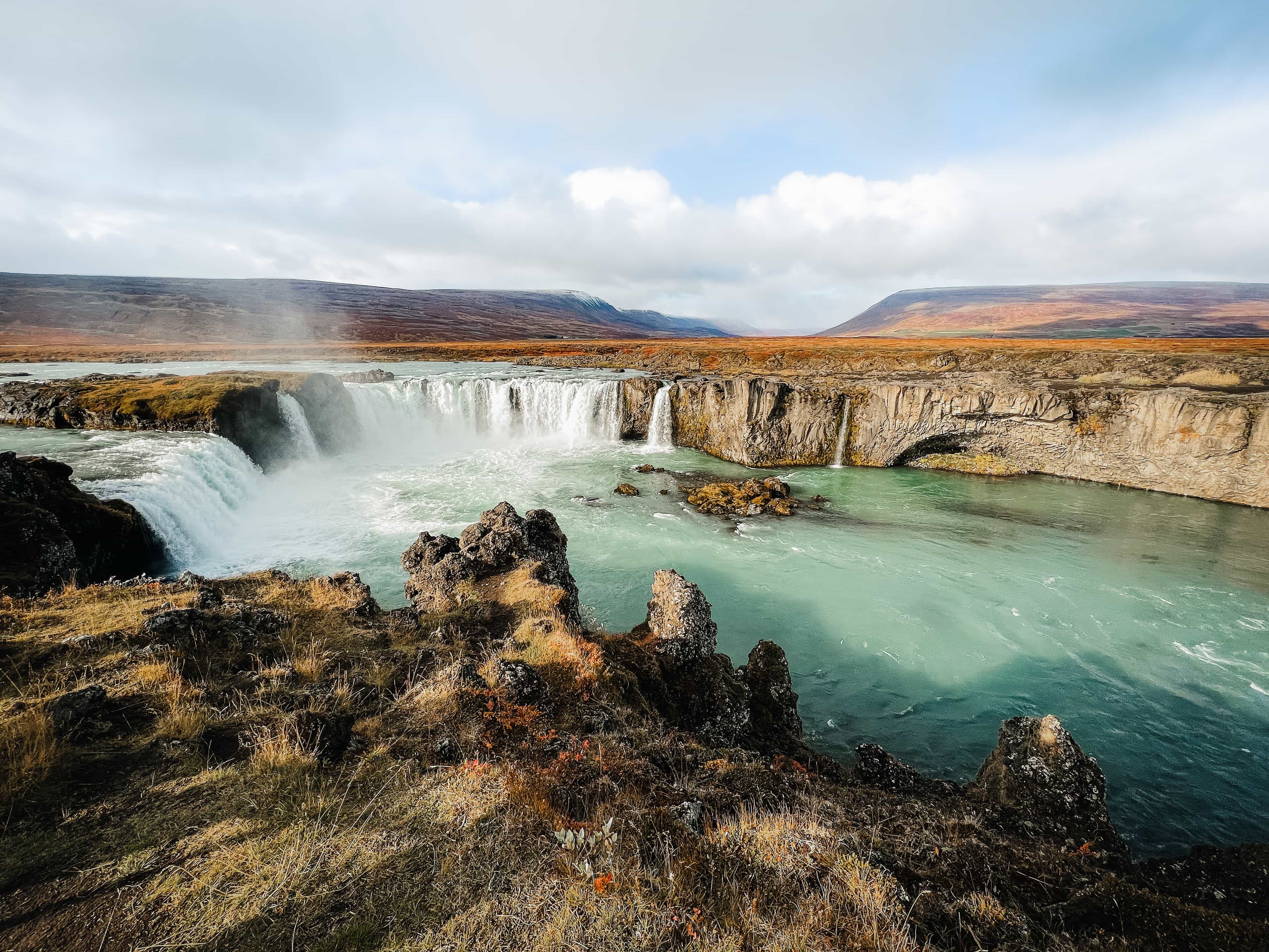 Adventure! Goðafoss Waterfall, Lake Mývatn & Nature Mývatn Baths from Akureyri Port!