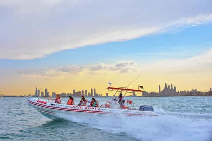Dubai Speedboat: Marina, JBR & Ain Dubai Skyline Cruise