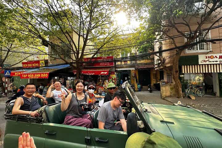 Hanoi Army Jeep Tour with Food and Culture Sightseeing 