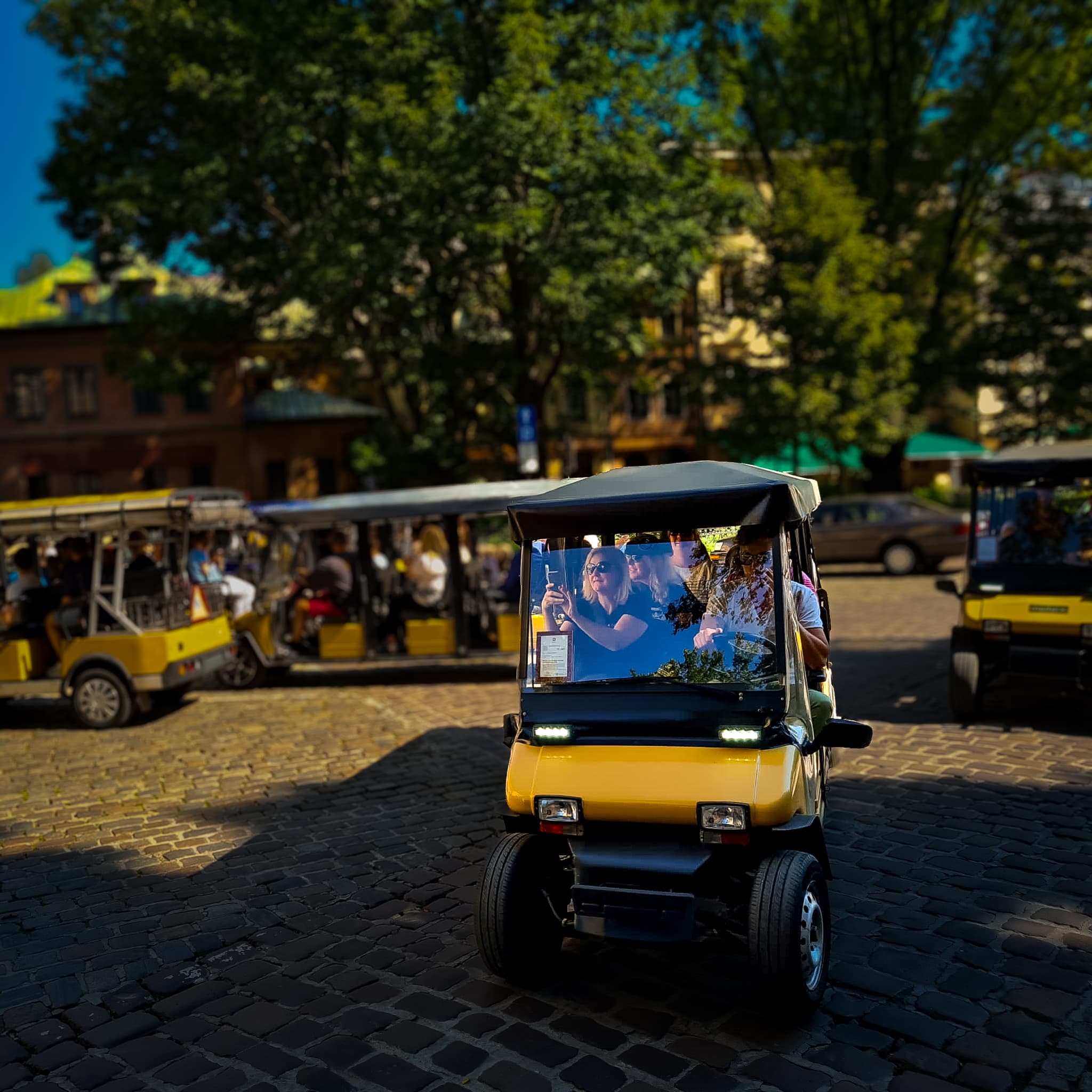 Private Krakow Jewish District golf cart tour