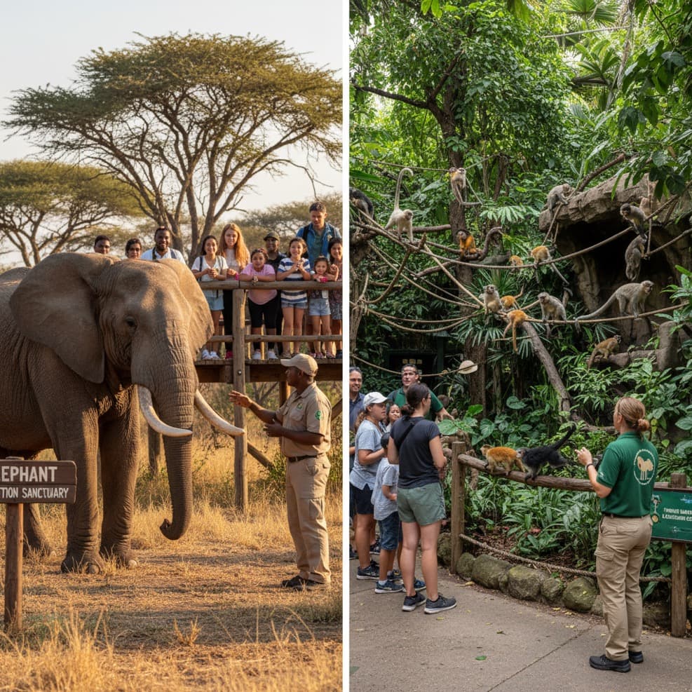 Elephant & Monkey Sanctuary Tour from Johannesburg