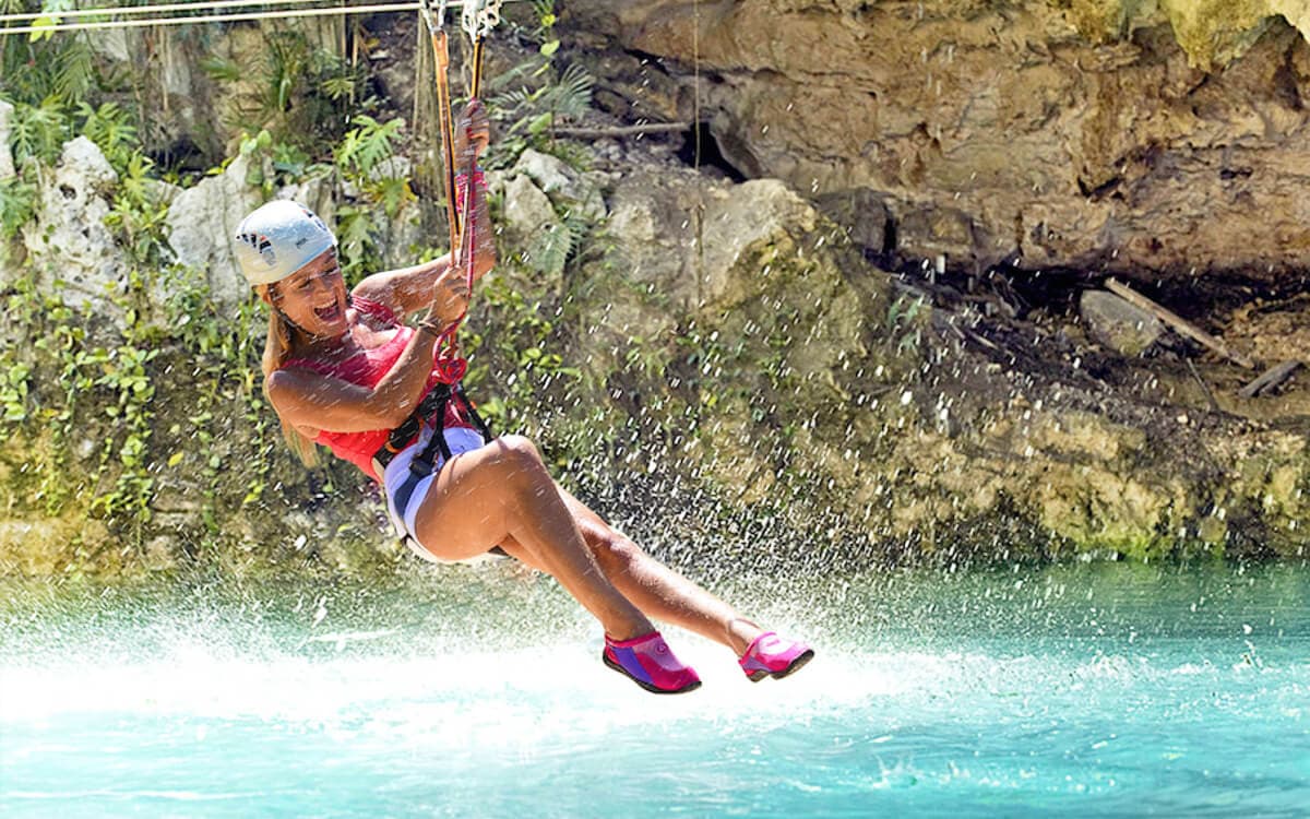 Canyoning & Zipline Polylimnio Waterfalls