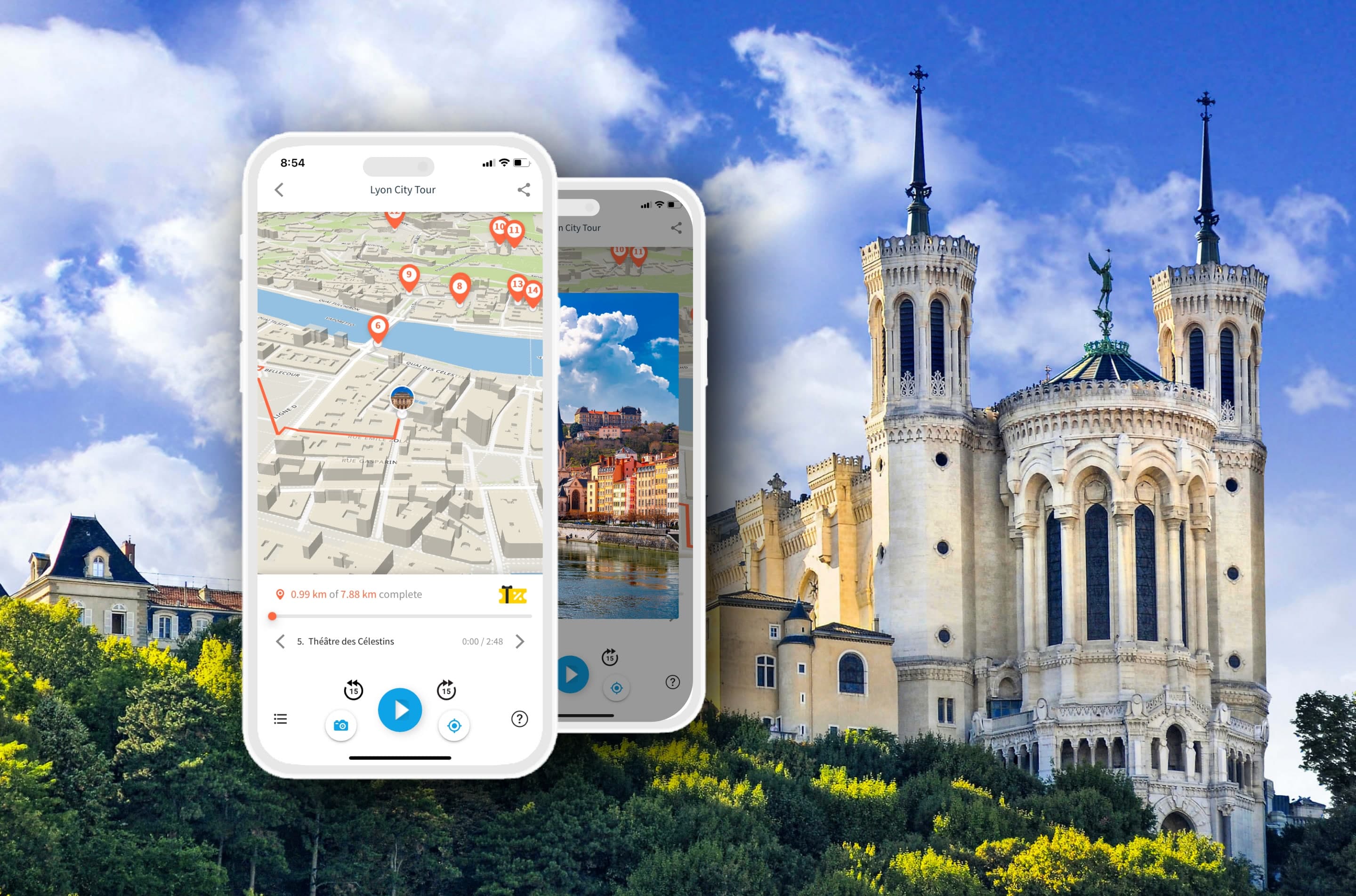 Lyon: Big City Tour with Audio Guide