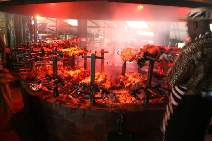 Lunch at Carnivore Restaurant in Nairobi