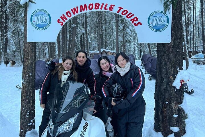 Snowmobile Riding Adventure in Golden Town