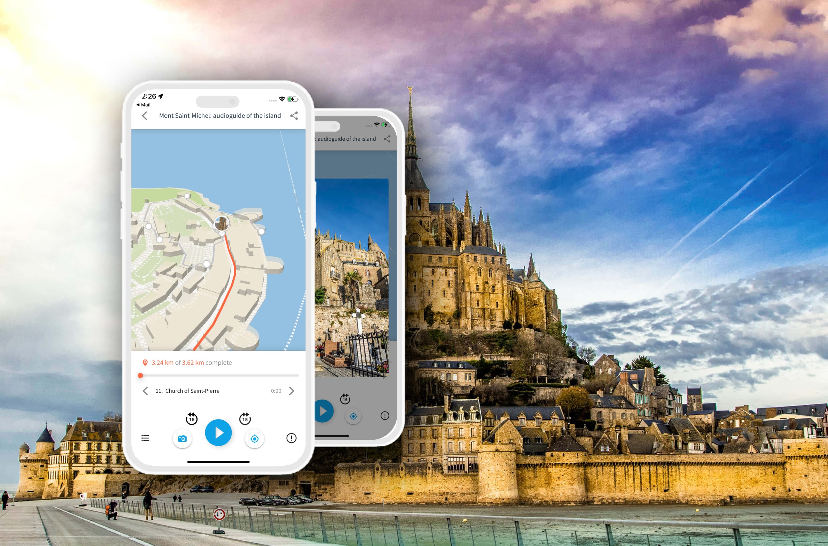 Mont Saint-Michel: audioguide of the island