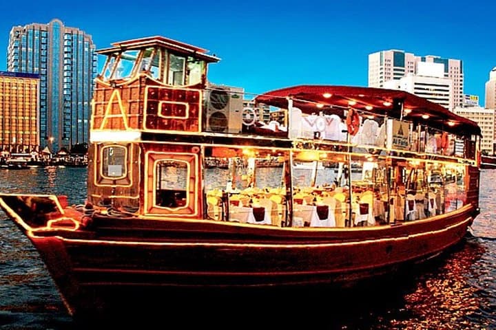 Dubai Canal Dhow Dinner Cruise with transfers