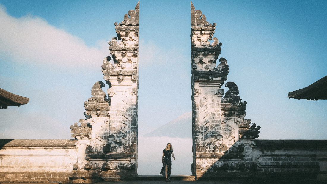 Bali Gate of Heaven, Waterfall, and Jungle Swing