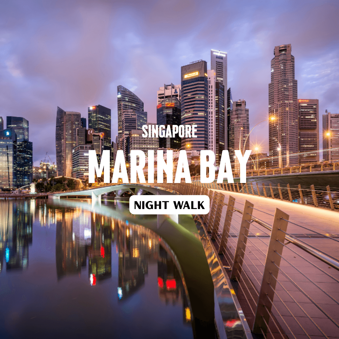 (Free eSIM) Singapore Marina Bay Night Walk with Spectra and Rhapsody Shows