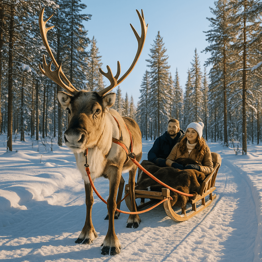 REINDEER SAFARI : The Long sled ride