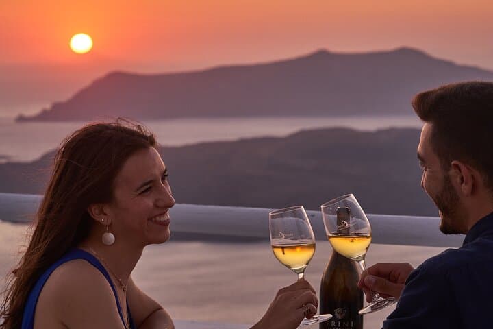 Santorini Private Tour with Sunset Wine Tasting at Santo Wines