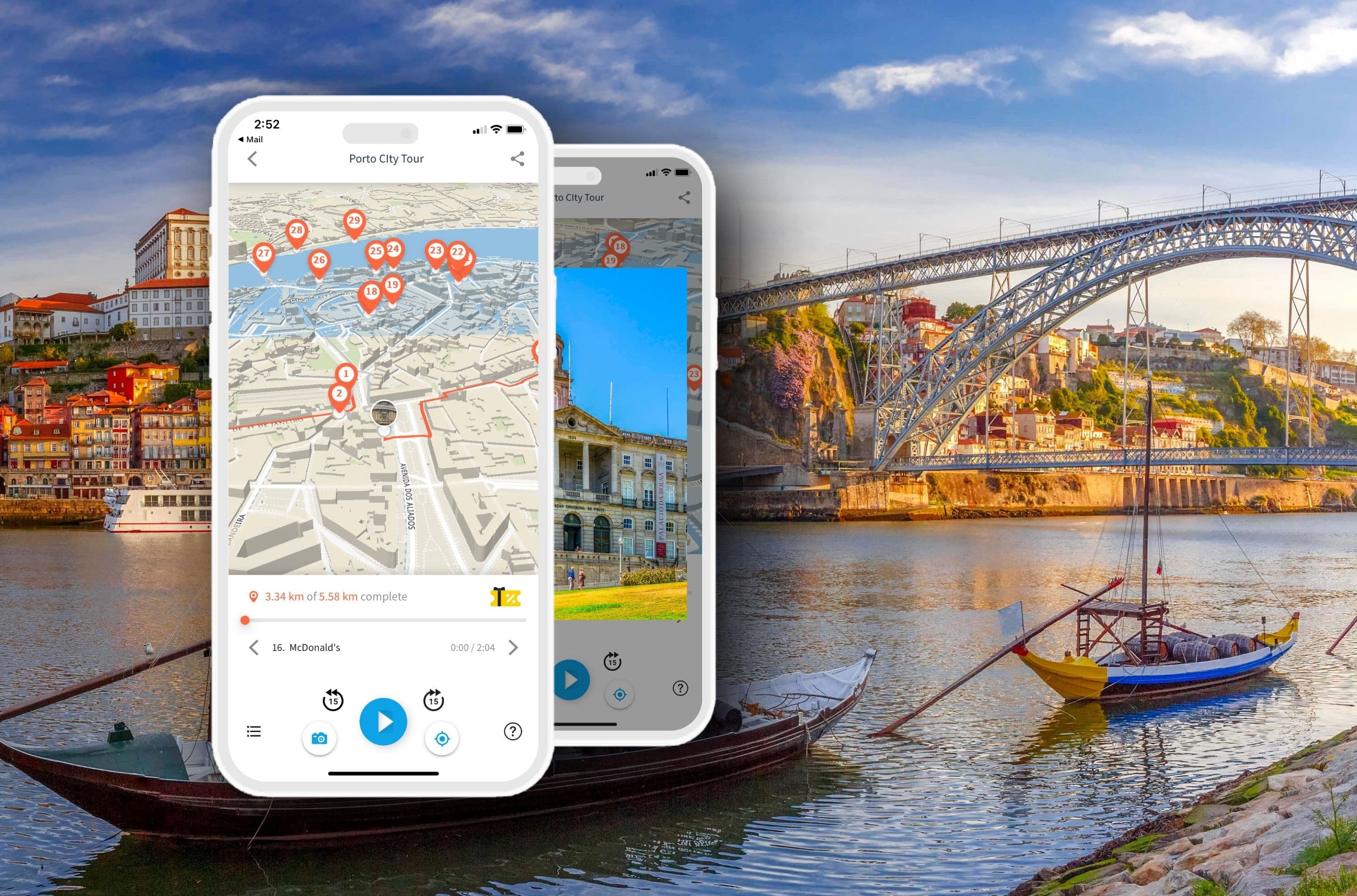 Porto City Center: Sightseeing Tour with Audio Guide