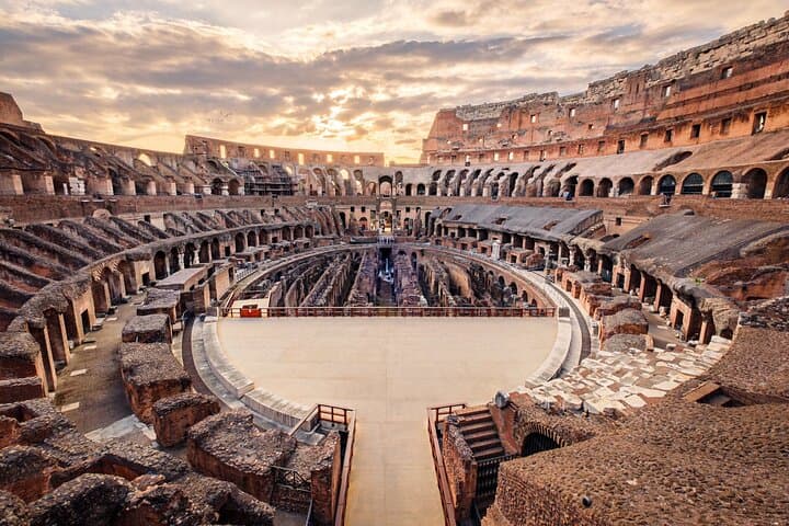 Colosseum Arena Floor & Ancient Rome Semi Private Tour Max 6 PPL