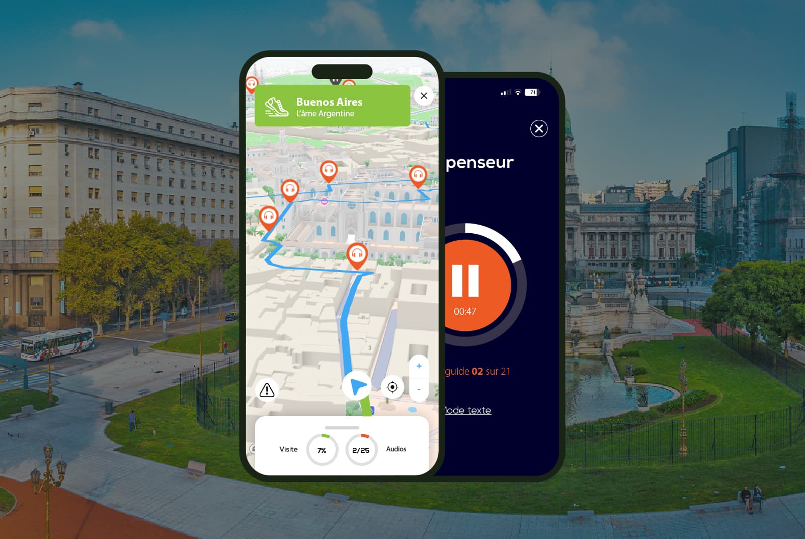 Buenos Aires: Audio Guided Walking Tour (2.5 hours - 18 audio comments)