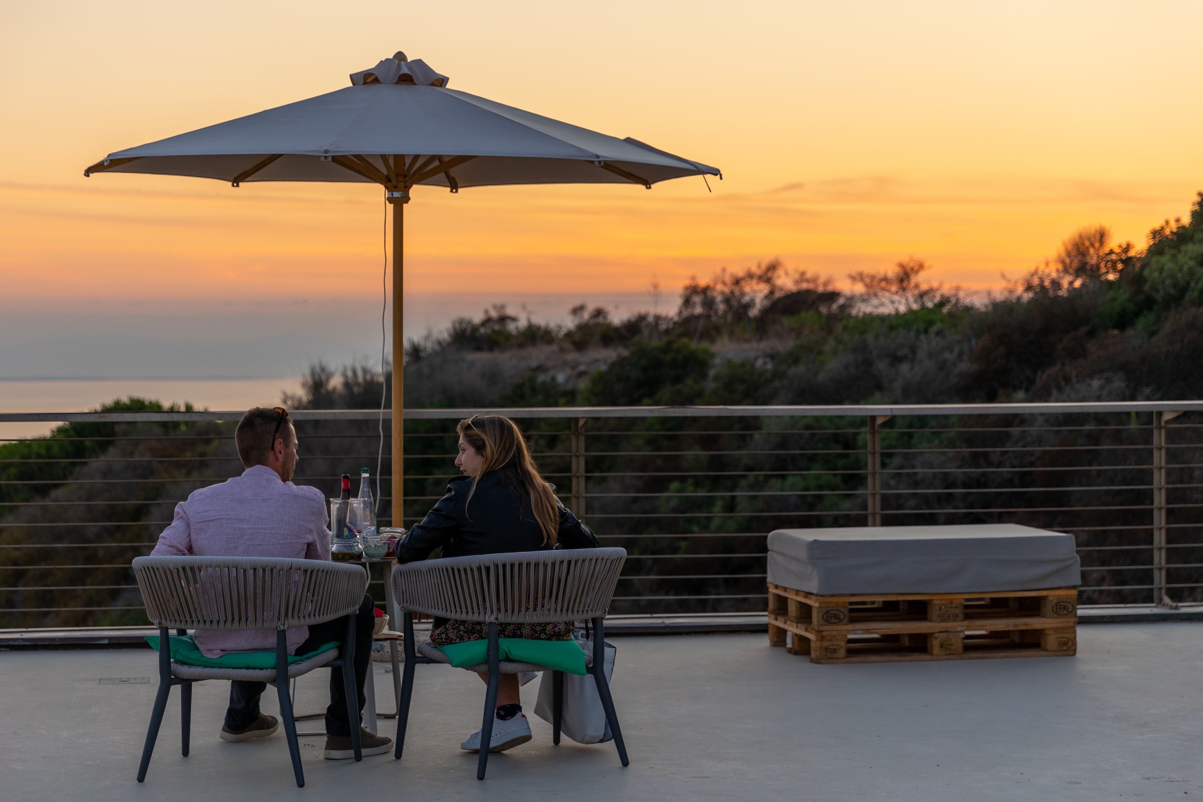 Aperitif on the Roof-Top Terrace