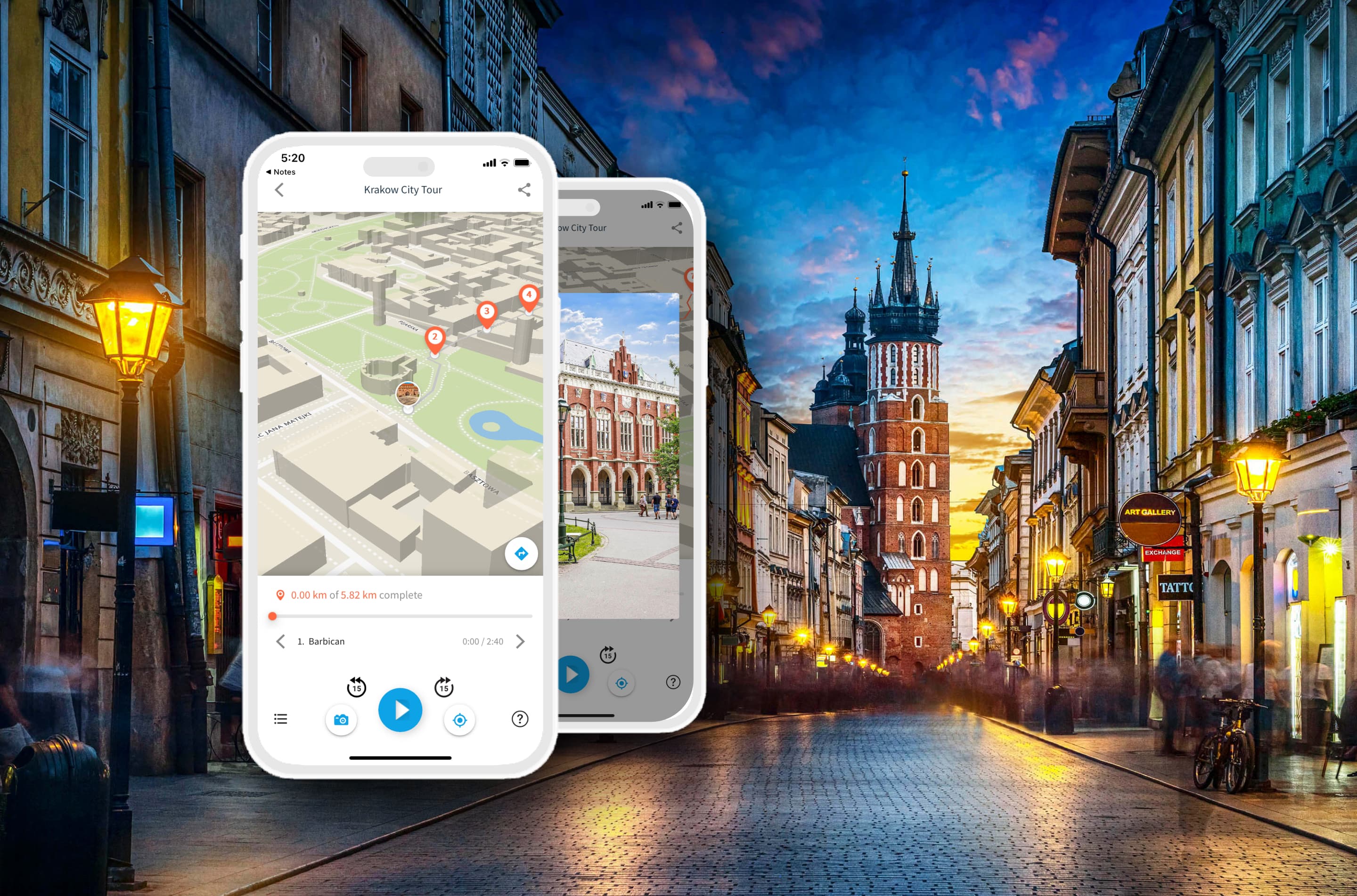 Krakow: walking tour with audio guide