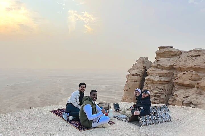 Riyadh Edge of The World Off Road 4x4 Bat Cave & Camels Hike tour