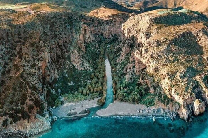 Private Rethymno old town,kourtaliotiko waterfalls& preveli beach