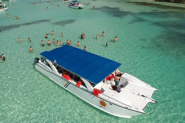 Saona Island Catamaran Cruise with Natural Pool, Lunch & Open Bar