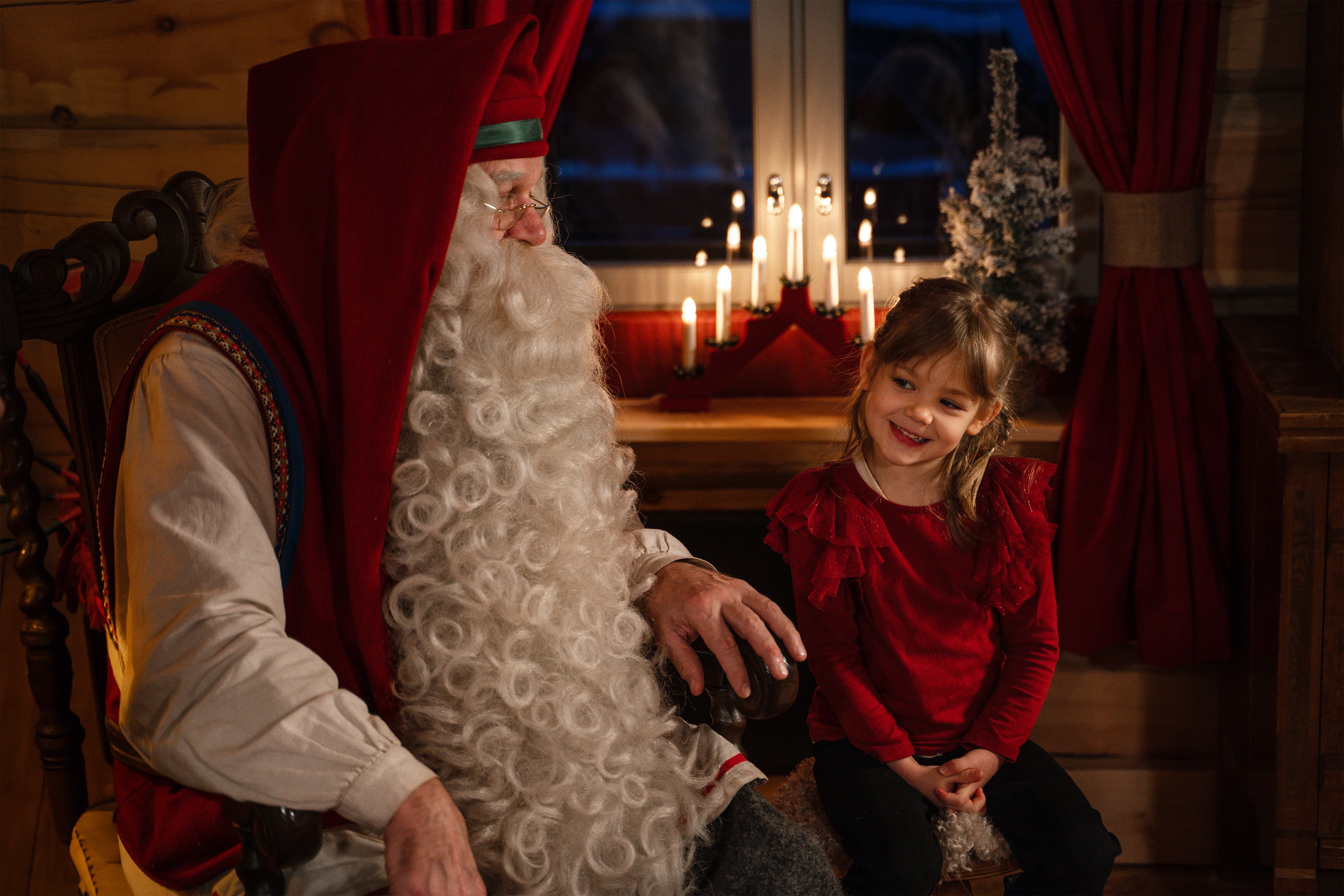 Private meeting with Santa in Santa Claus Cottage in Rovaniemi