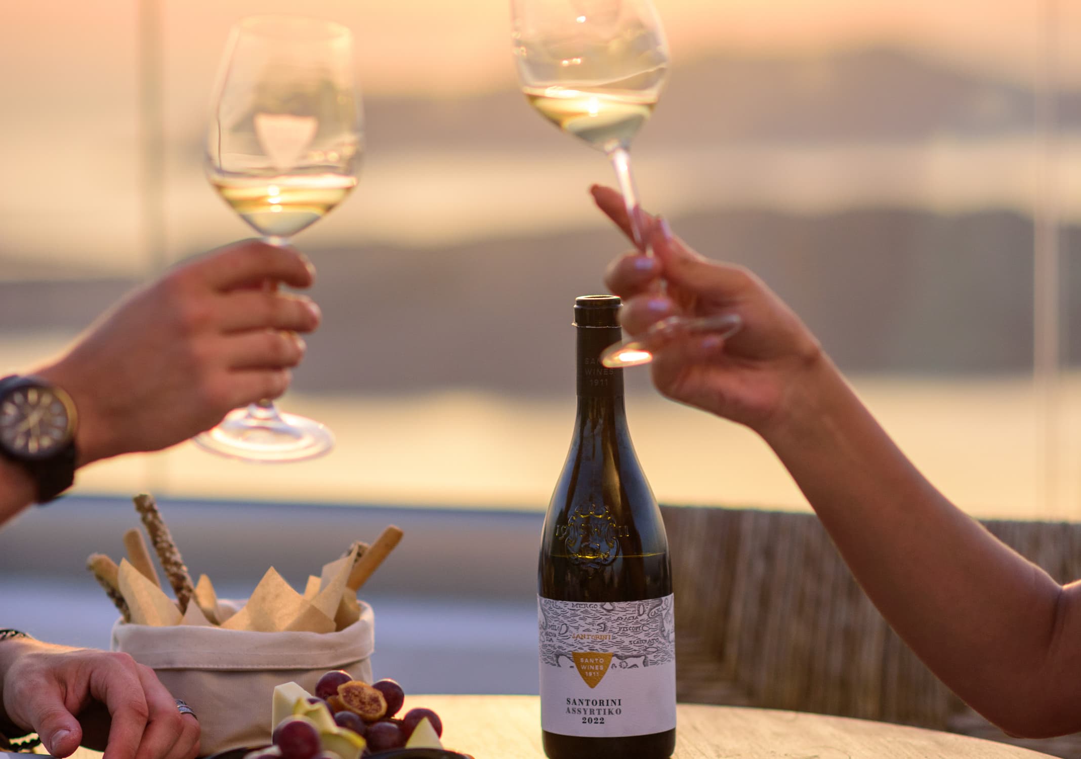 A Taste of Santorini: Dinner at Santo Winery