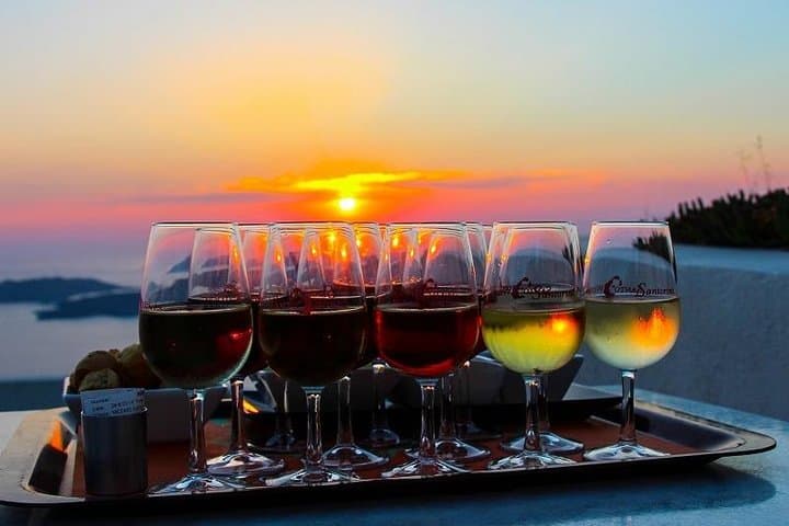 Santorini Wine Tasting on Sunset