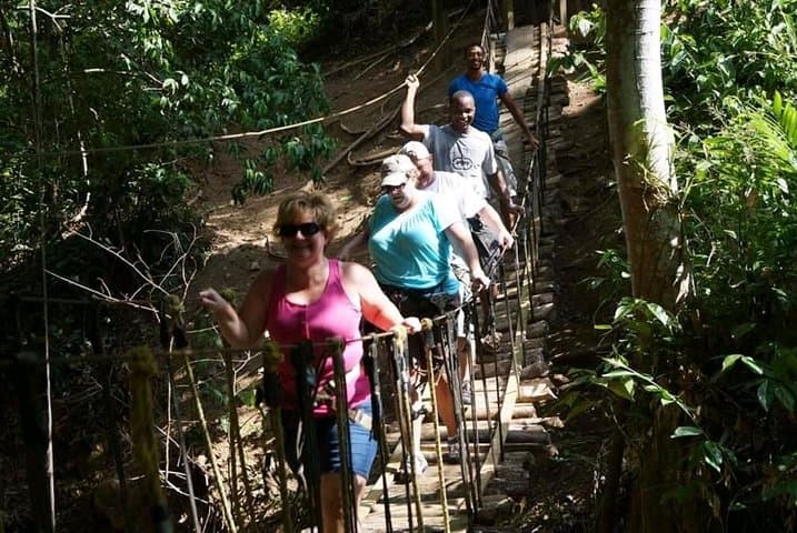 3 Combo Excursion Zip line, suspension bridge and beach