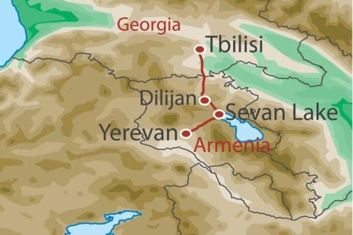 Jump from Yerevan to Tbilisi(or vice versa) with Private Guided Driving Tour