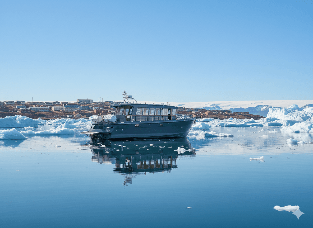 ILULISSAT ICEFIORD CRUISE WITH TARGA 37 OR MINOR 37 (BOTH BOATS 12 PAX)