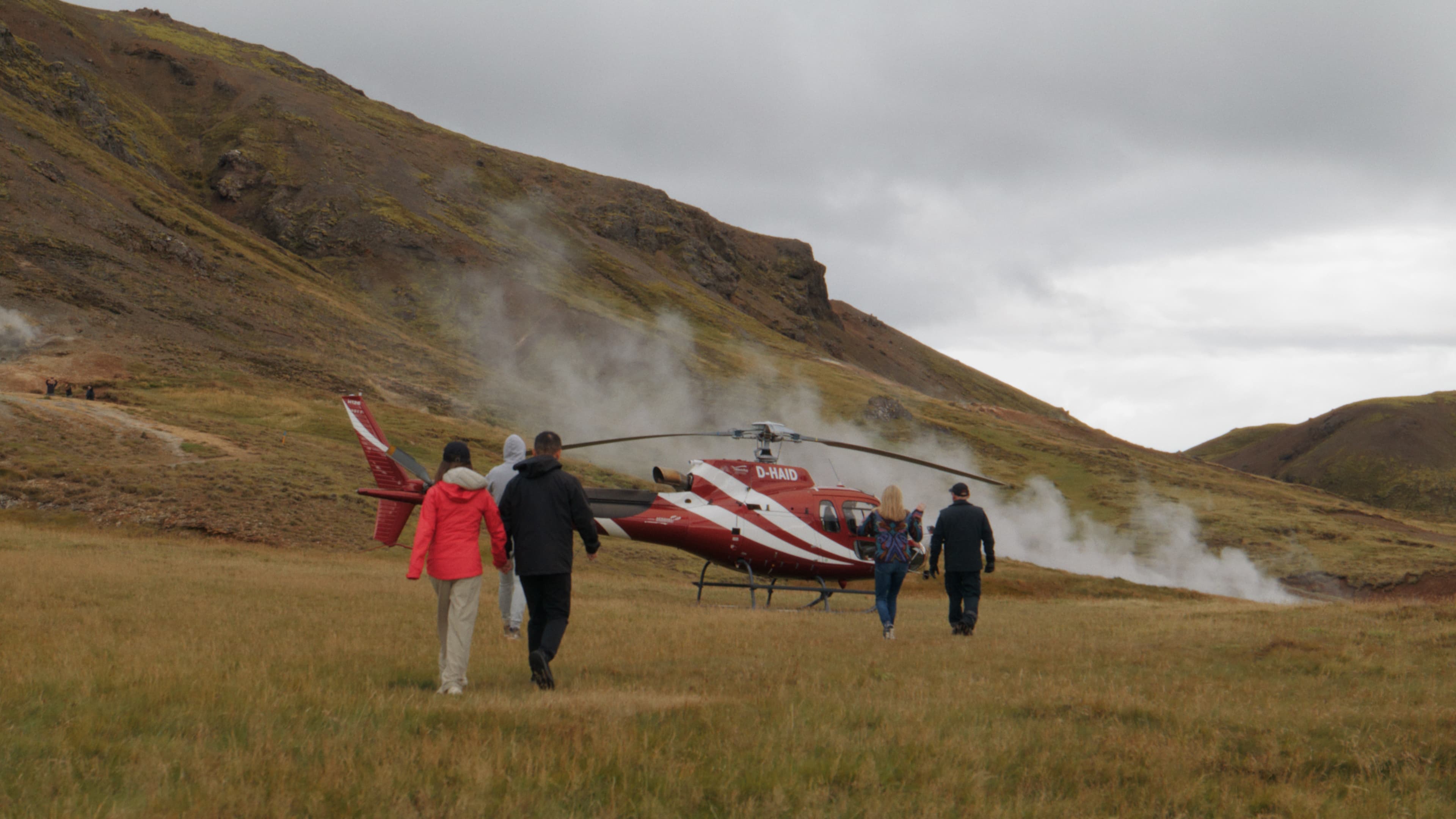 Geothermal Hot Springs Landing — Helicopter Tour from Reykjavík