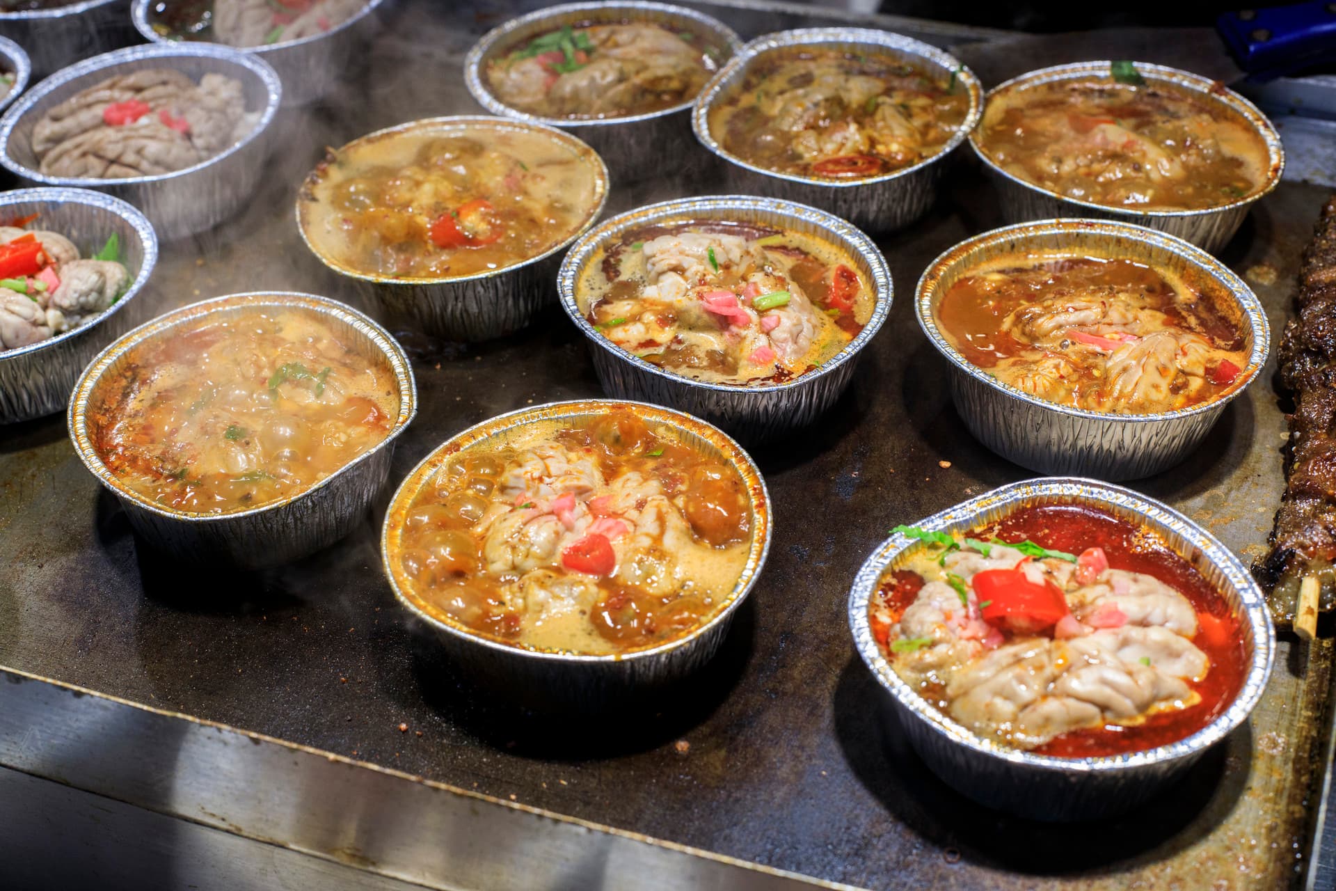 Authentic Chengdu Street Food (8 Snacks + 2 Drinks)