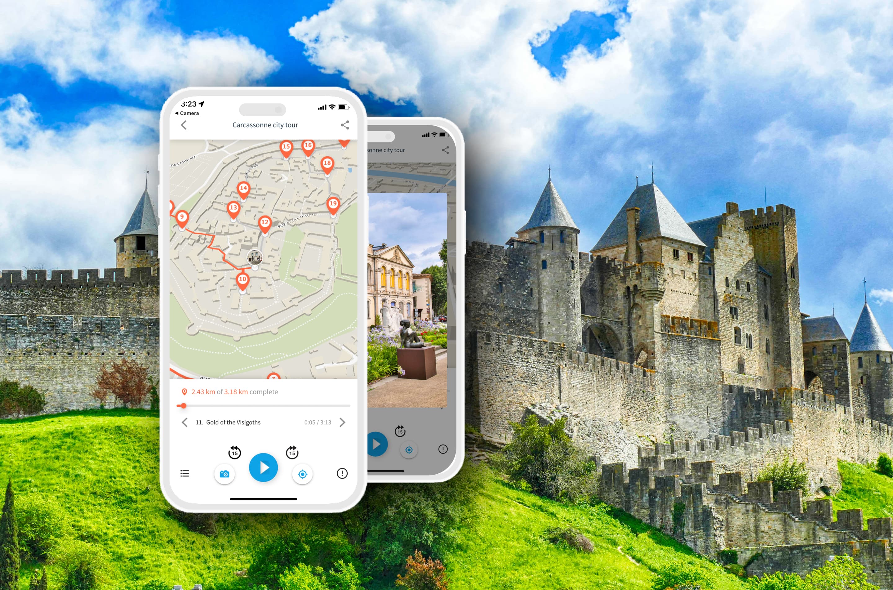 Carcassonne: walking tour with audio guide