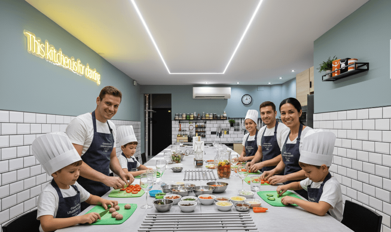 Family-Friendly tapas cooking class for Kids & Parents in Barcelona