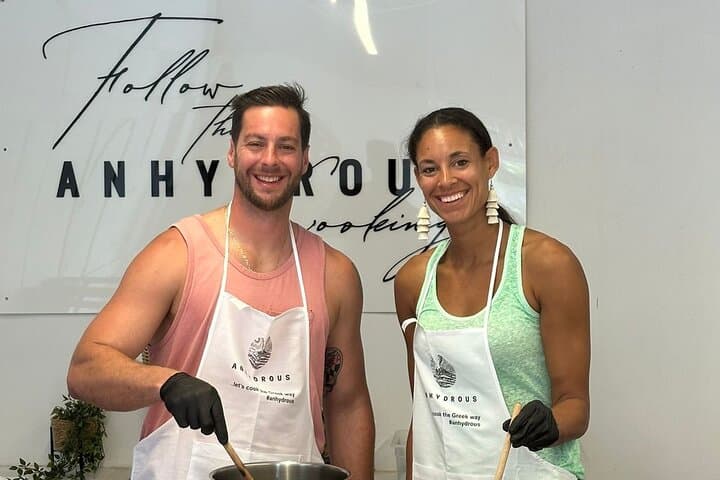 Santorini Private Cooking Class and Island Tour Experience