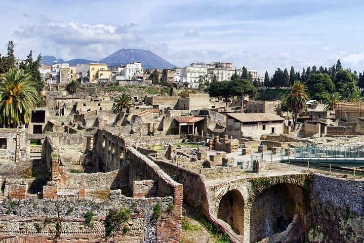 Shore tour of Pompeii, Vesuvius and Herculaneum.