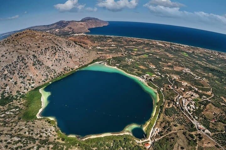 Winery Olive mill and Kournas lake from Chania 