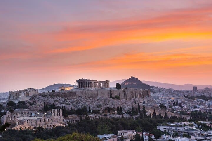 Small Group Athens Panoramic Tour and Plaka by night