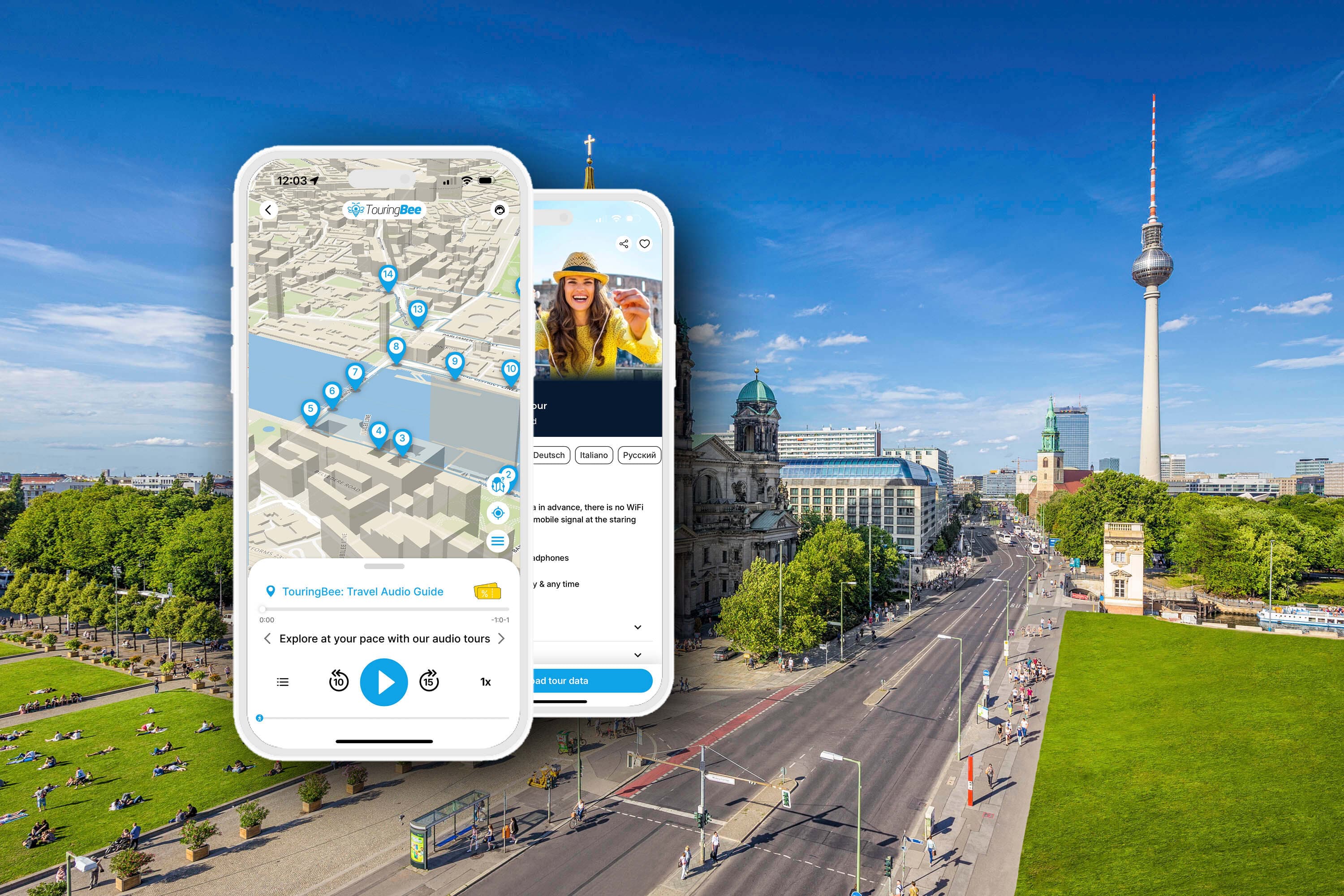 Berlin: self-guided tour with audio guide