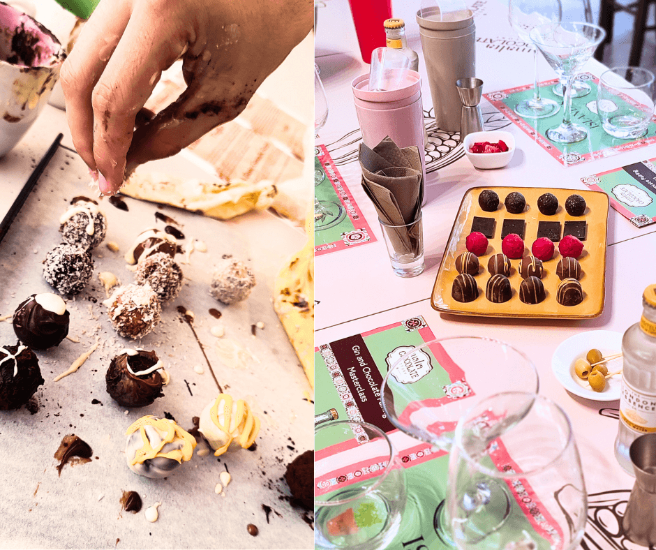 Malta Chocolate Factory Gin and Truffle Making Experience