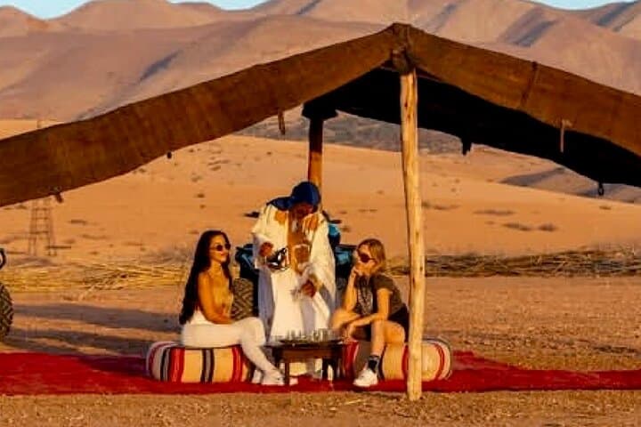 Agafay Desert Sunset Tour from Marrakech with Camel Ride & Dinner