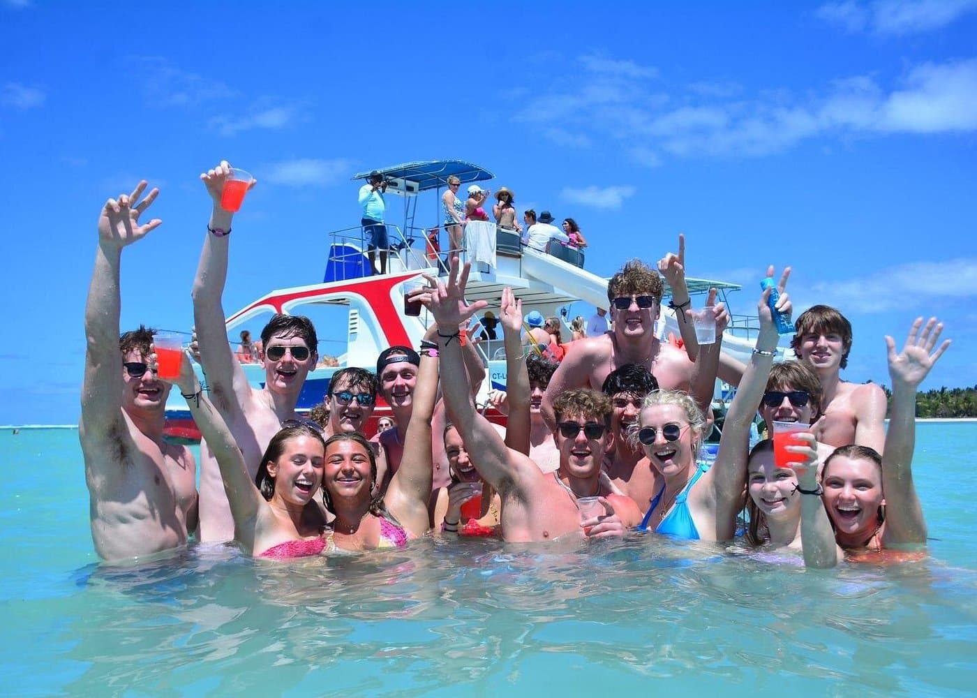 Catamaran Fiesta: Snorkel, Swim-Up Bar & Open-Air DJ Party