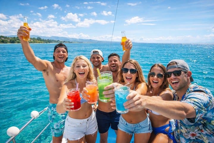 Sosua Catamaran Party Cruise – Snorkel, Open Bar & Beach Fun