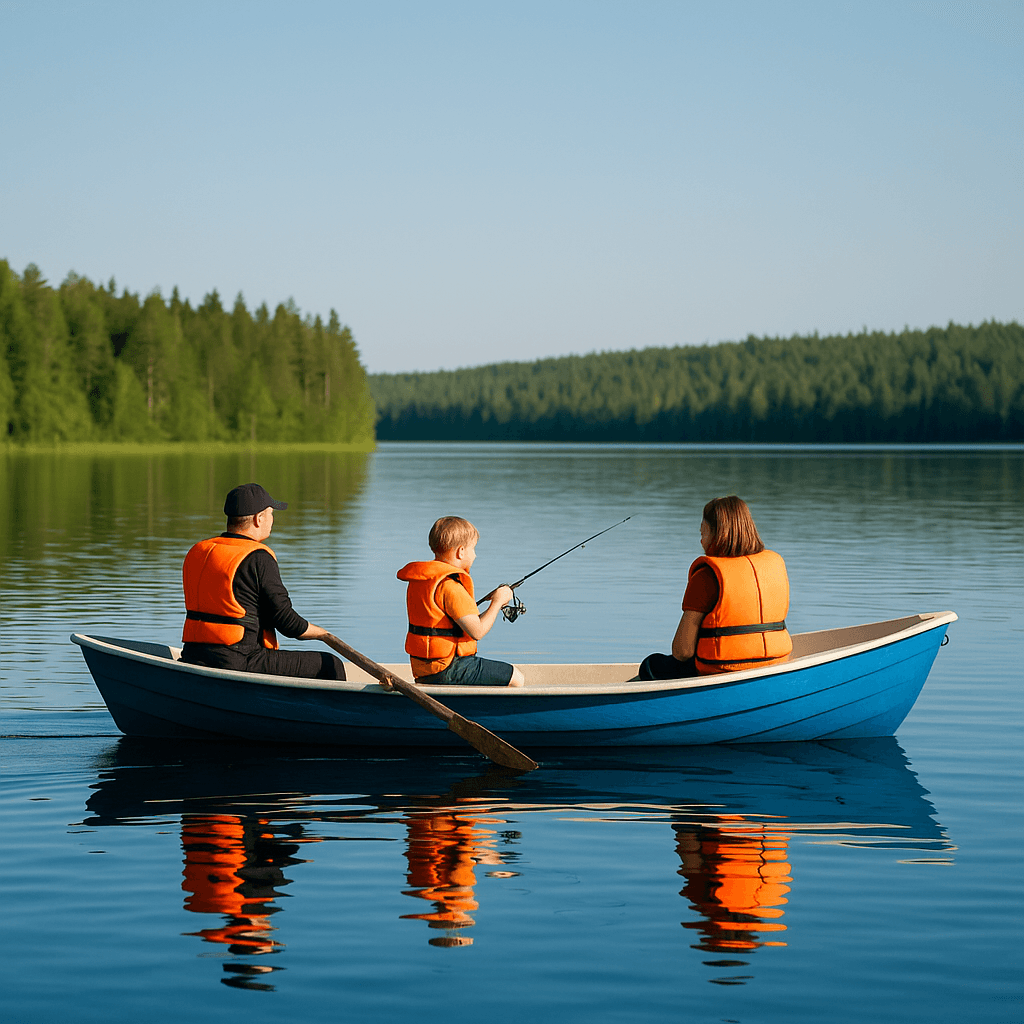 Silent Waters: Traditional Rowboat Fishing
