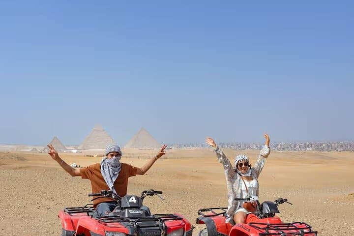 Cairo Day Tour Quad Ride, Cruise Dinner & Khan El Khalili Bazaar