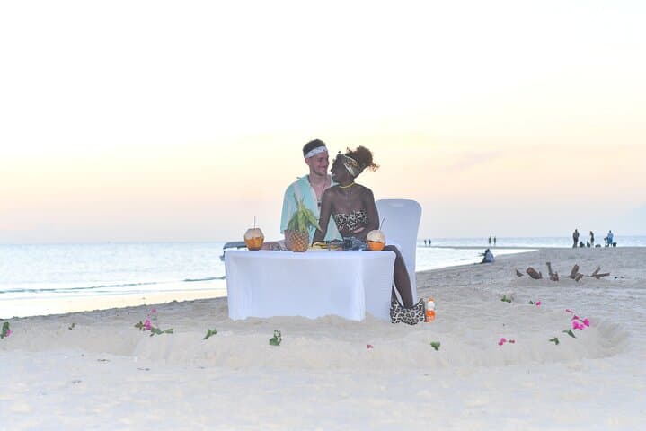 Private Dinner on Sandbank in Zanzibar